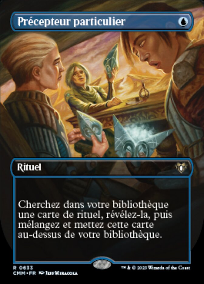 Précepteur particulier — Commander Masters 633/1067
