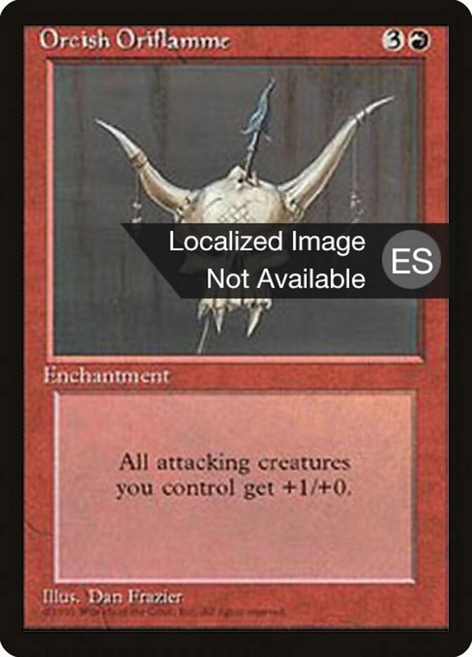 Orcish Oriflamme — Fourth Edition Foreign Black Border 215/378