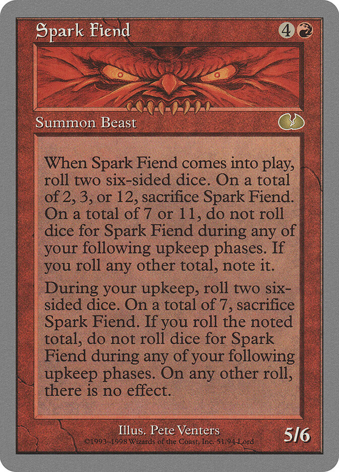 Spark Fiend — Unglued 51/88
