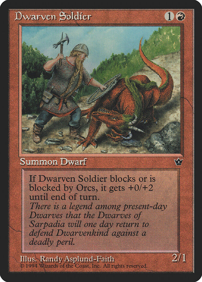 Dwarven Soldier — Fallen Empires 53b/187