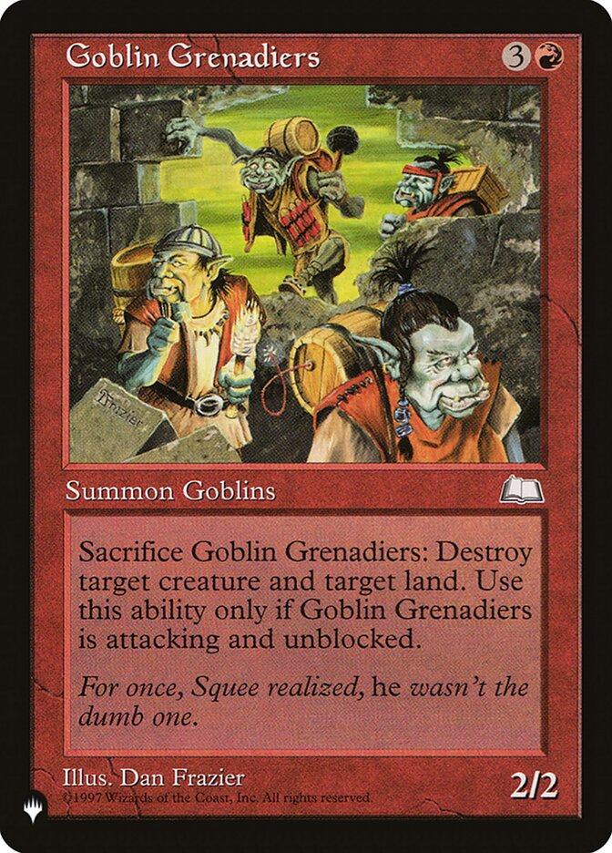 Goblin Grenadiers — The List WTH-104/5581