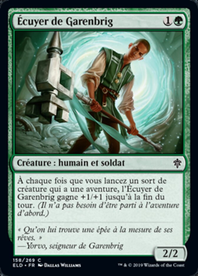 Écuyer de Garenbrig — Throne of Eldraine 158/398
