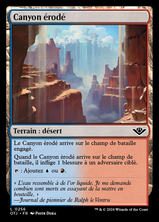 Canyon érodé — Outlaws of Thunder Junction 256/374