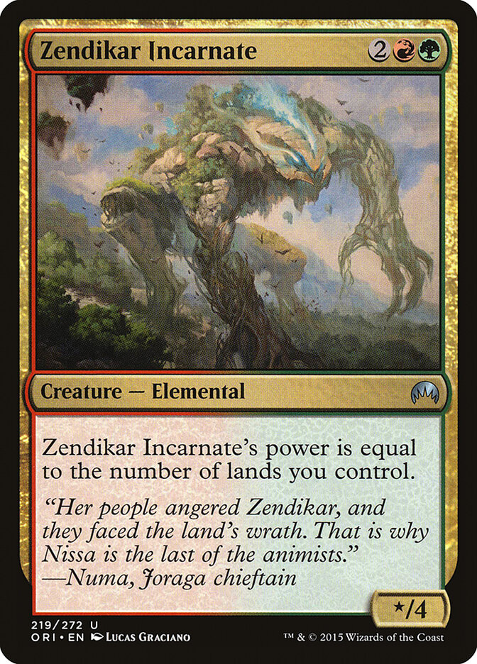 Zendikar Incarnate — Magic Origins 219/288