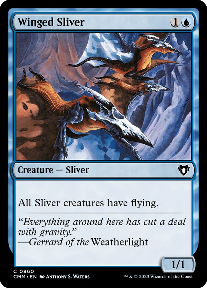 Winged Sliver — Commander Masters 860/1067