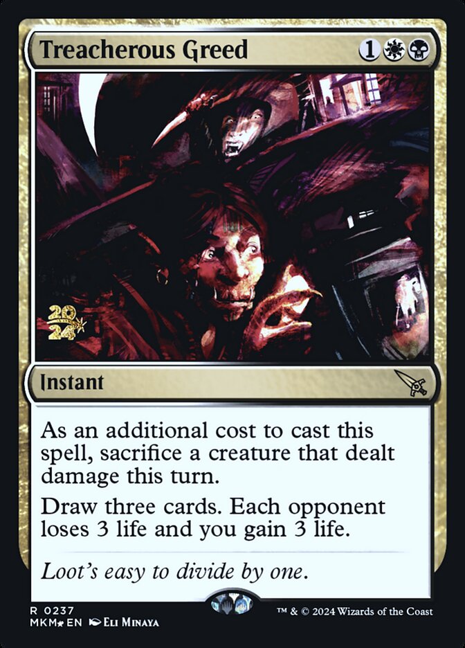 Treacherous Greed — Murders at Karlov Manor Promos 237s/180
