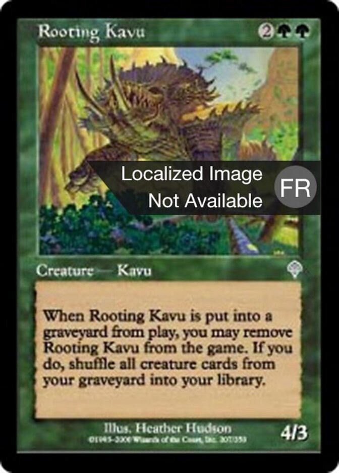 Kavru enracineur — Invasion 207/354