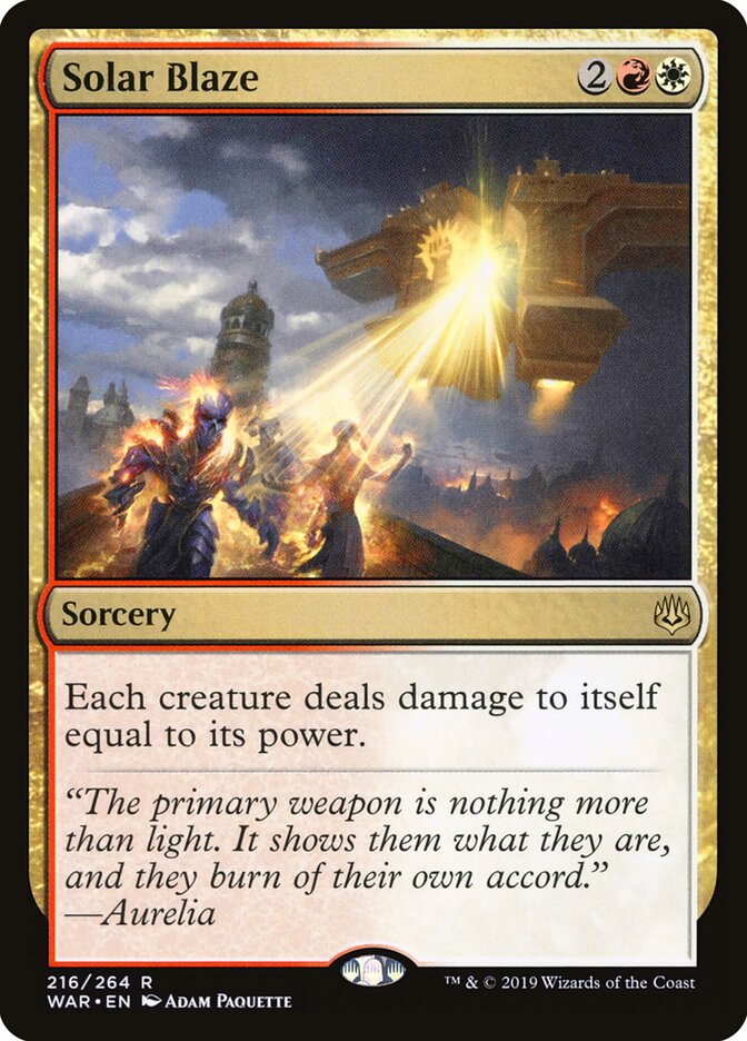 Solar Blaze — War of the Spark 216/312
