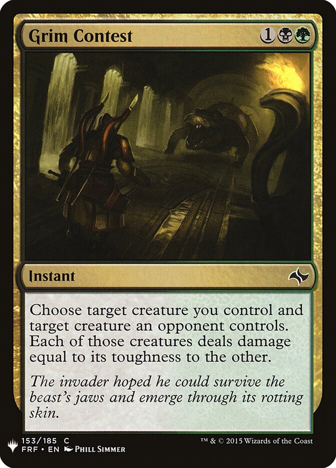 Grim Contest — The List FRF-153/5581