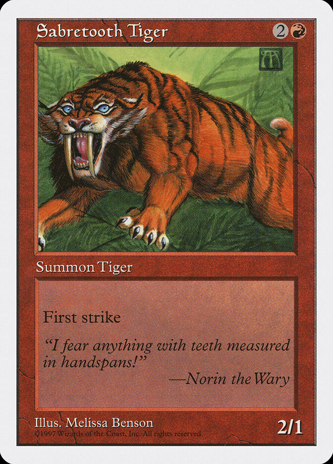 Sabretooth Tiger — Fifth Edition 264/455