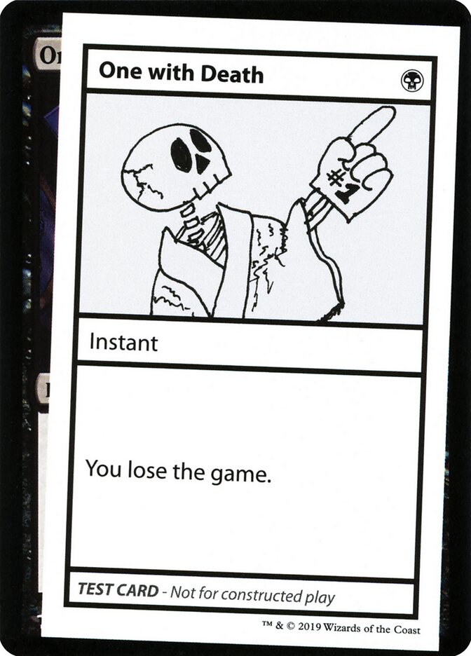 One with Death — Mystery Booster Playtest Cards 2021 45/121