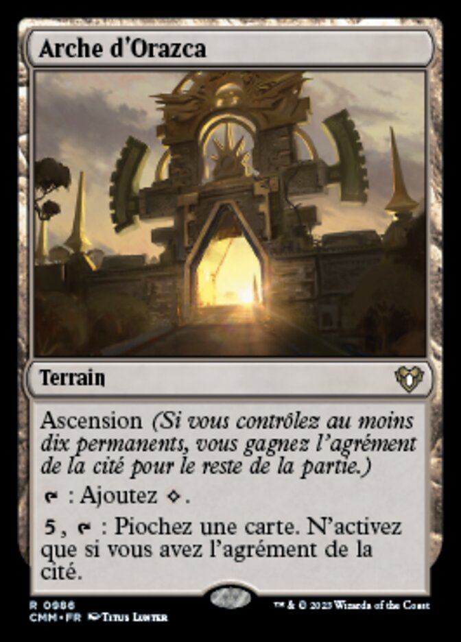Arche d'Orazca — Commander Masters 986/1067