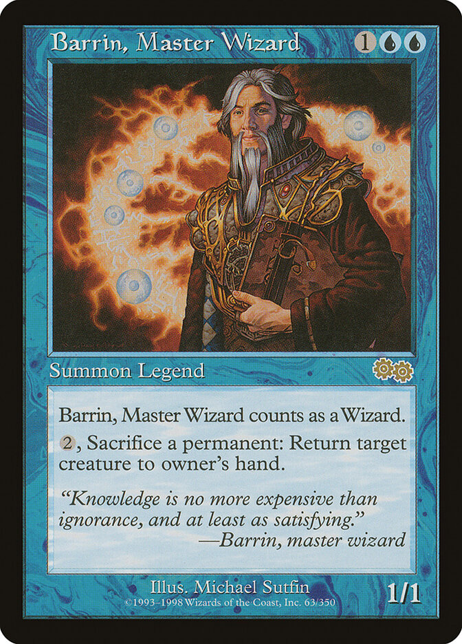 Barrin, Master Wizard — Urza's Saga 63/357