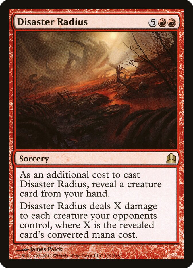 Disaster Radius — Commander 2011 119/318