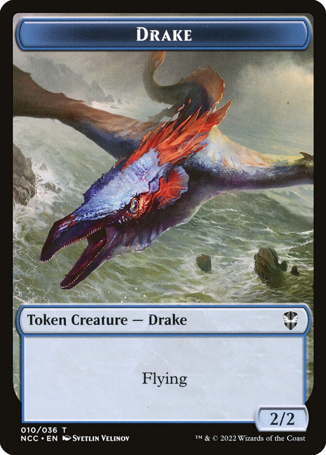 Drake — New Capenna Commander Tokens 10/36
