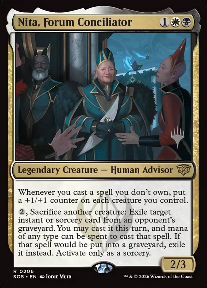 Nita, Forum Conciliator — Secrets of Strixhaven Promos 206p/80