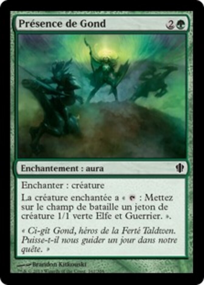 Présence de Gond — Commander 2013 161/356