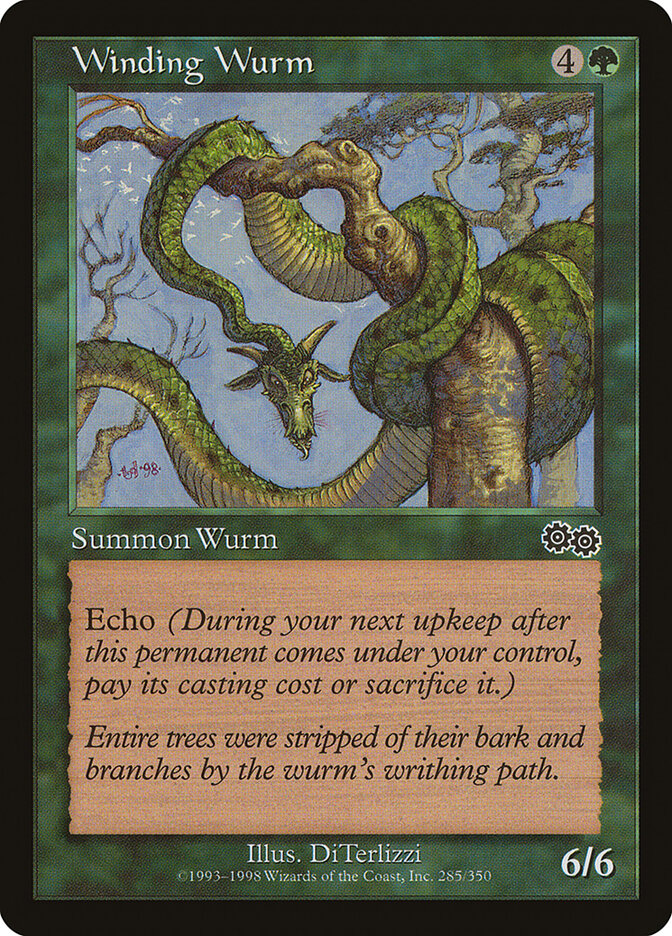 Winding Wurm — Urza's Saga 285/357