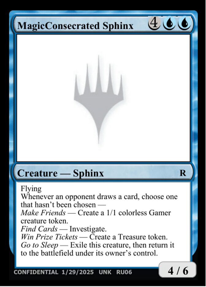 MagicConsecrated Sphinx — Unknown Event RU06a/512