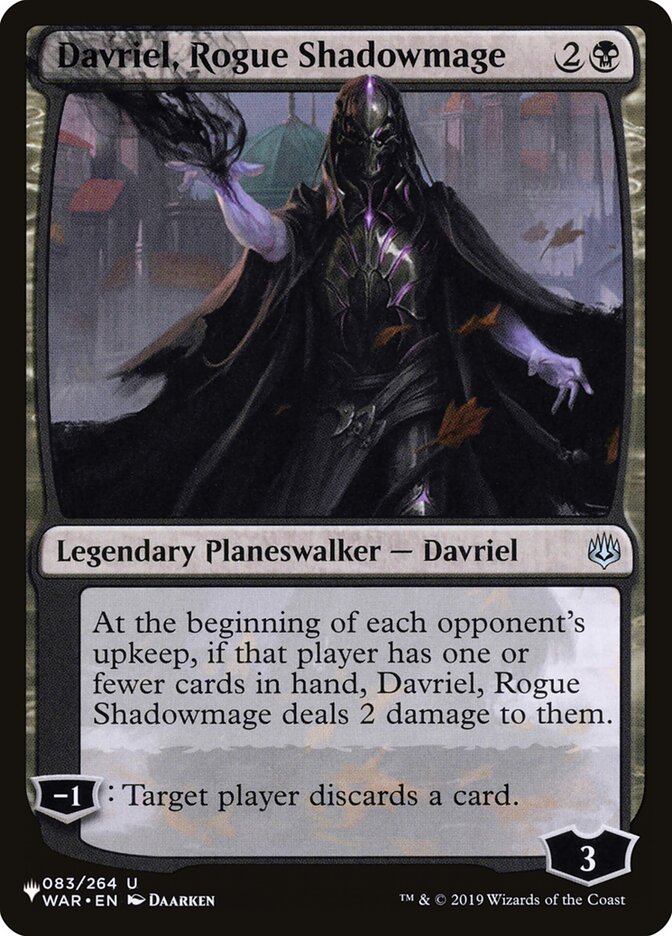 Davriel, Rogue Shadowmage — The List WAR-83/5581