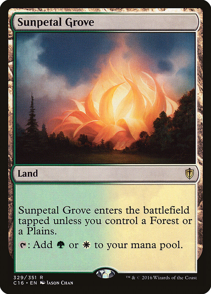 Sunpetal Grove — Commander 2016 329/351