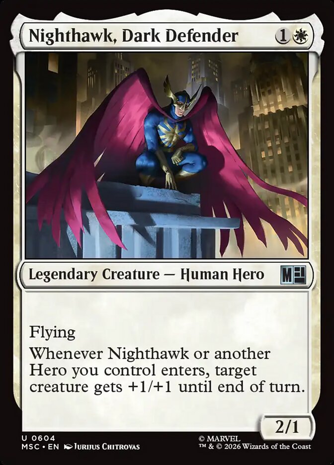 Nighthawk, Dark Defender — Marvel Super Heroes Commander 604/866