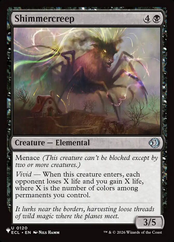 Shimmercreep — The List ECL-120/5581