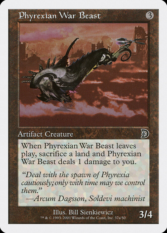 Phyrexian War Beast — Deckmasters 37a/58