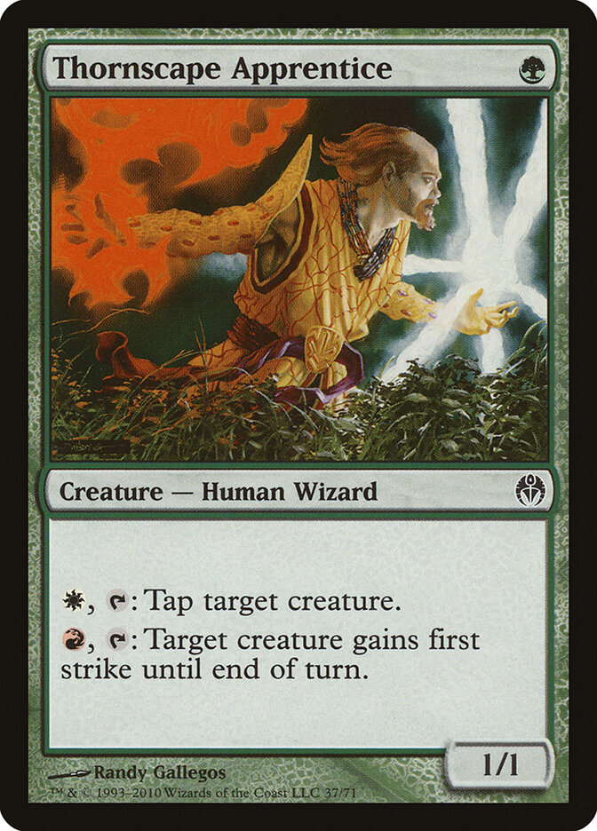 Thornscape Apprentice — Duel Decks: Phyrexia vs. the Coalition 37/71