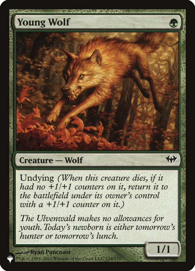 Young Wolf — The List DKA-134/5581