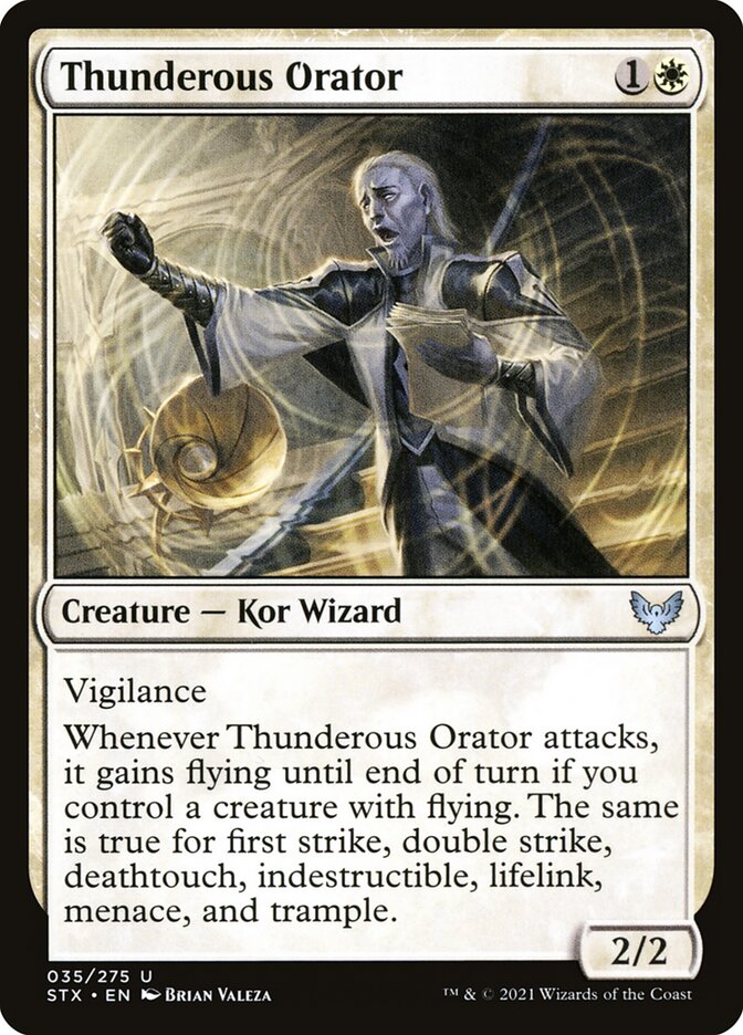 Thunderous Orator — Strixhaven: School of Mages 35/393
