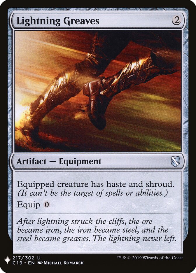 Lightning Greaves — The List C19-217/5581