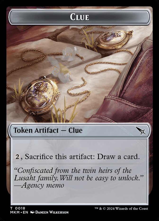 Clue — Murders at Karlov Manor Tokens 18/22