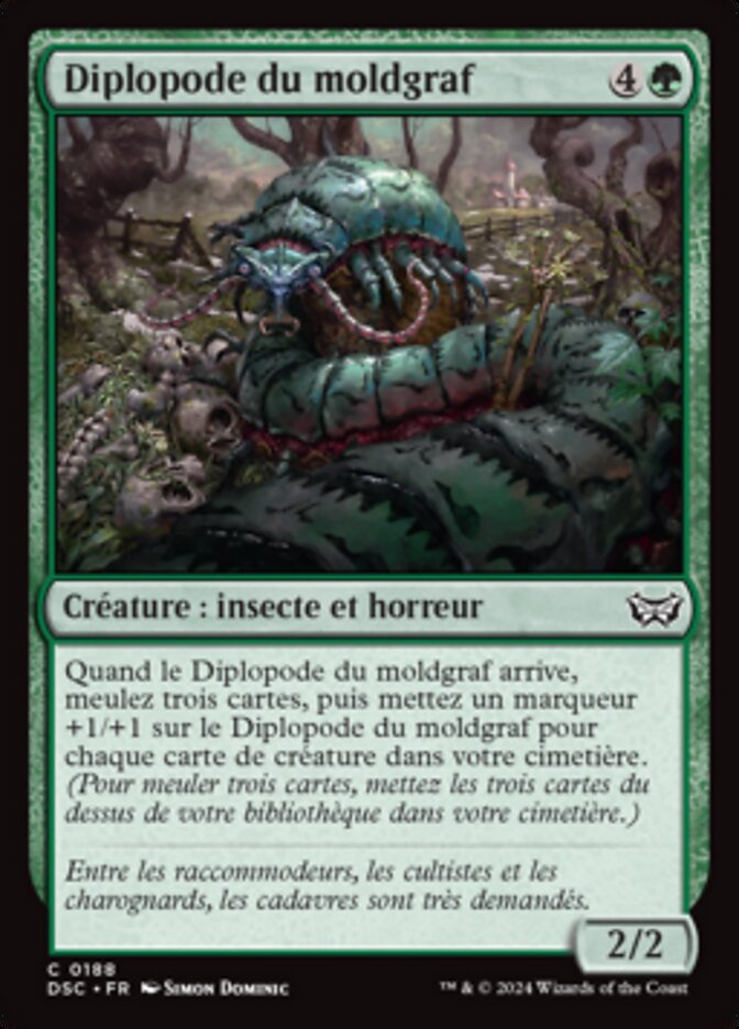 Diplopode du moldgraf — Duskmourn: House of Horror Commander 188/373