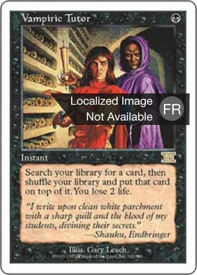 Précepteur vampirique — Classic Sixth Edition 161/351