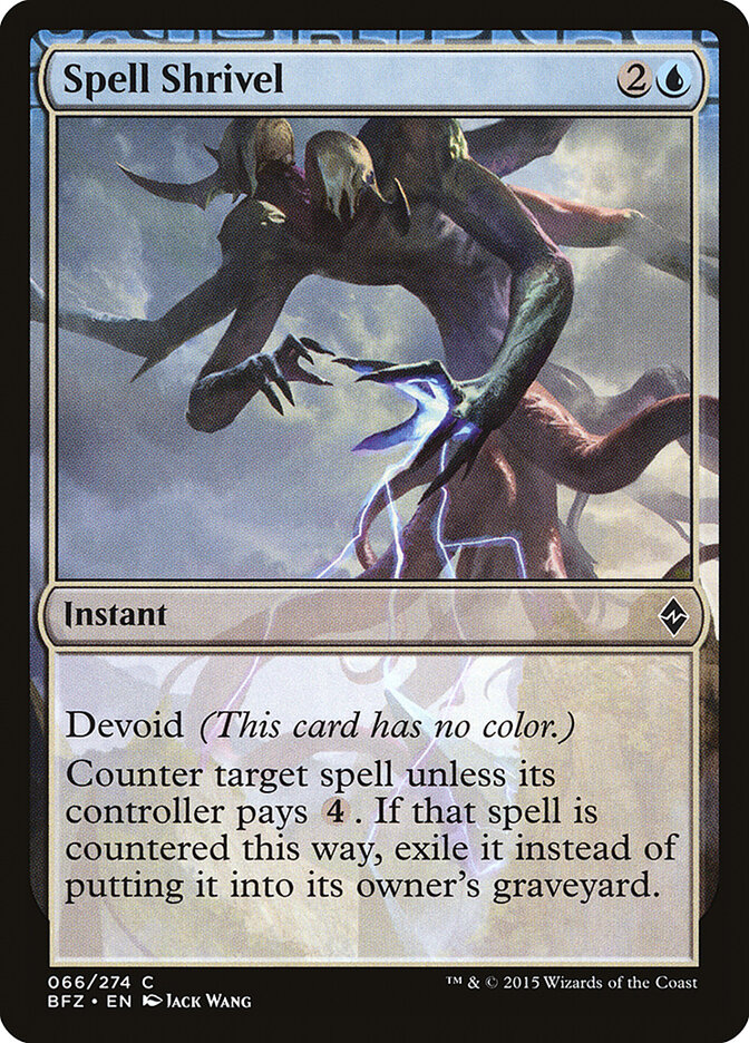 Spell Shrivel — Battle for Zendikar 66/299