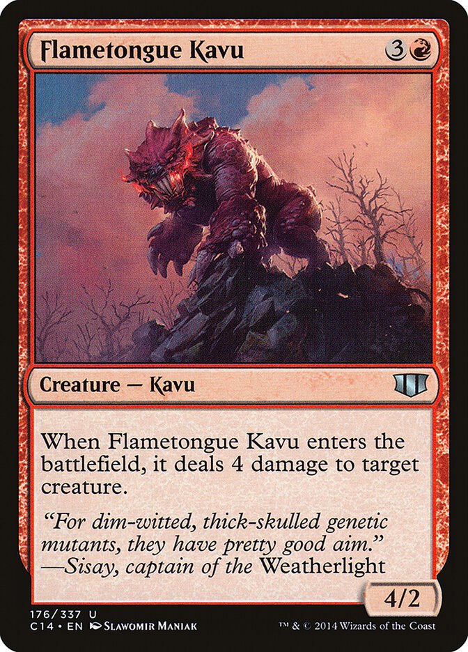 Flametongue Kavu — Commander 2014 176/337