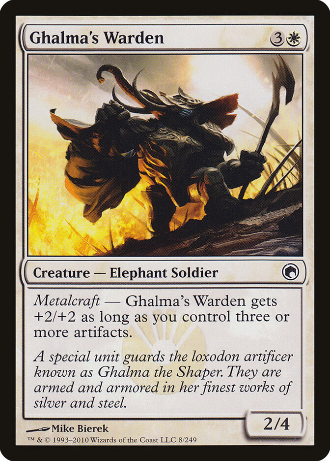 Ghalma's Warden — Scars of Mirrodin 8/249