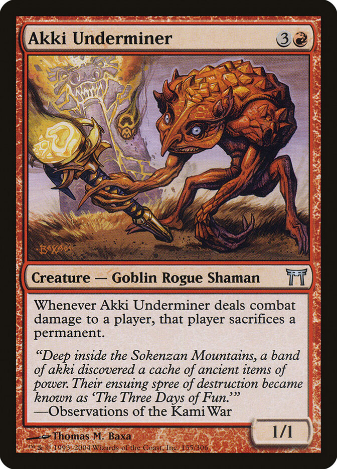 Akki Underminer — Champions of Kamigawa 155/307