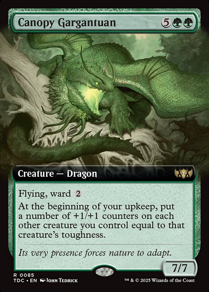 Canopy Gargantuan — Tarkir: Dragonstorm Commander 85/413
