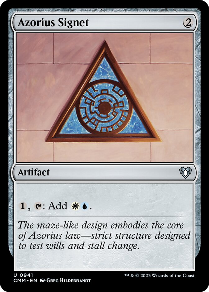 Azorius Signet — Commander Masters 941/1067