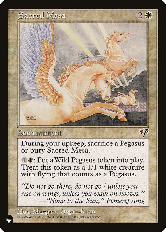 Sacred Mesa — The List MIR-37/5581