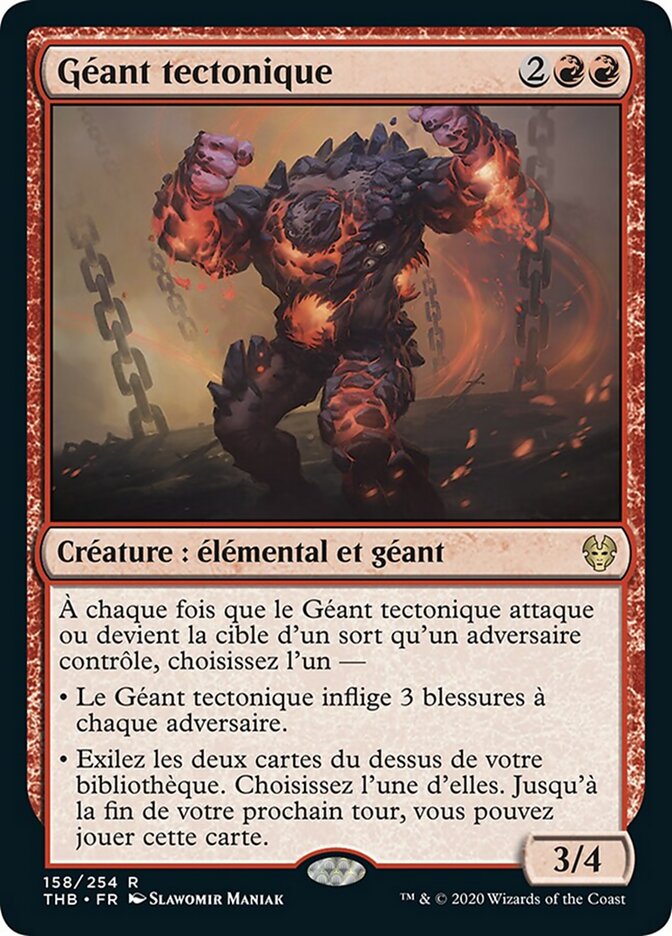 Géant tectonique — Theros Beyond Death 158/358