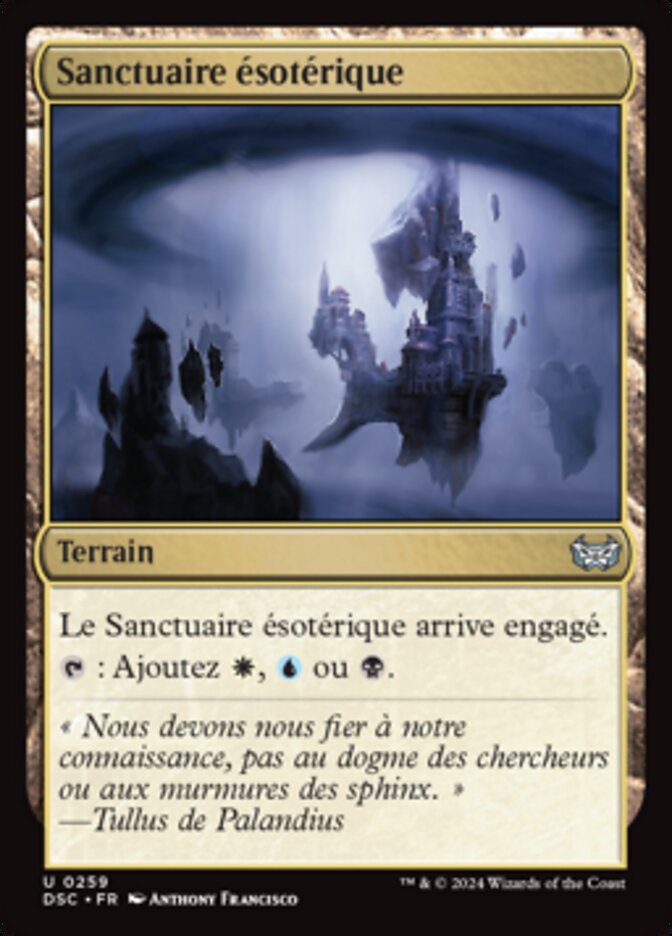 Sanctuaire ésotérique — Duskmourn: House of Horror Commander 259/373