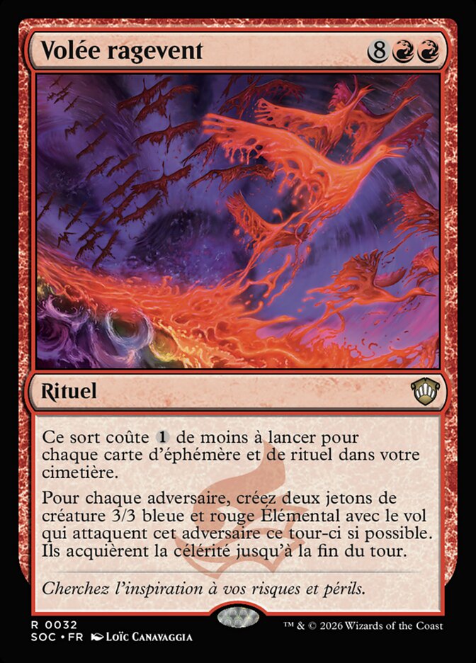 Volée ragevent — Secrets of Strixhaven Commander 32/426
