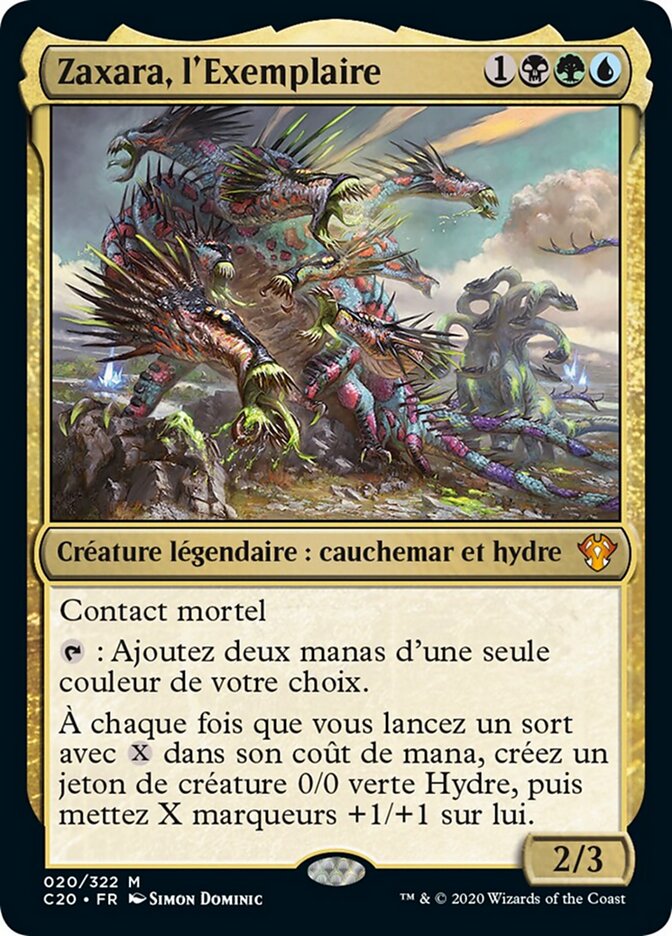 Zaxara, l'Exemplaire — Commander 2020 20/322