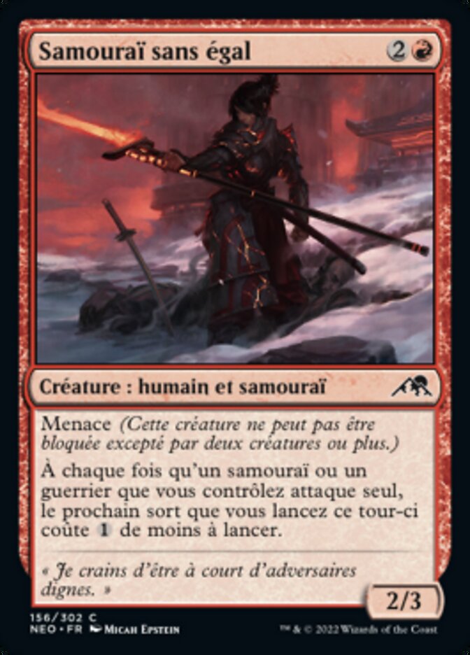 Samouraï sans égal — Kamigawa: Neon Dynasty 156/531