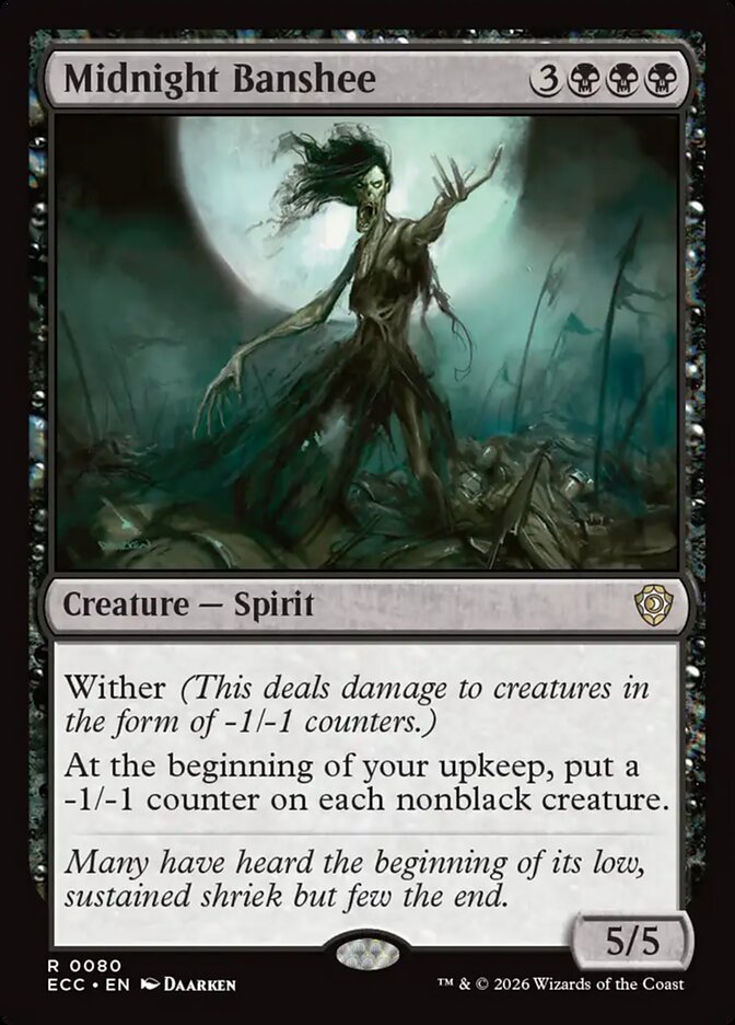 Midnight Banshee — Lorwyn Eclipsed Commander 80/176