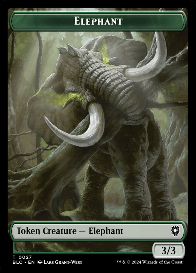Elephant — Bloomburrow Commander Tokens 27/41
