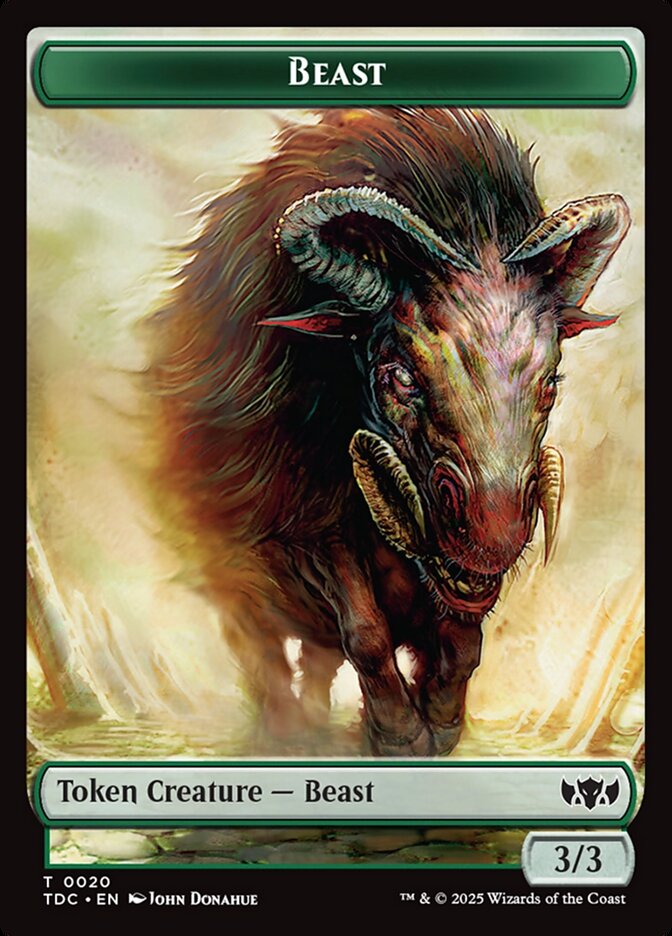 Beast — Tarkir: Dragonstorm Commander Tokens 20/34
